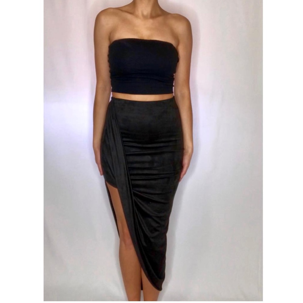 Faux Suede Skirt